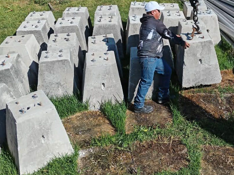 bases de concreto piramidales